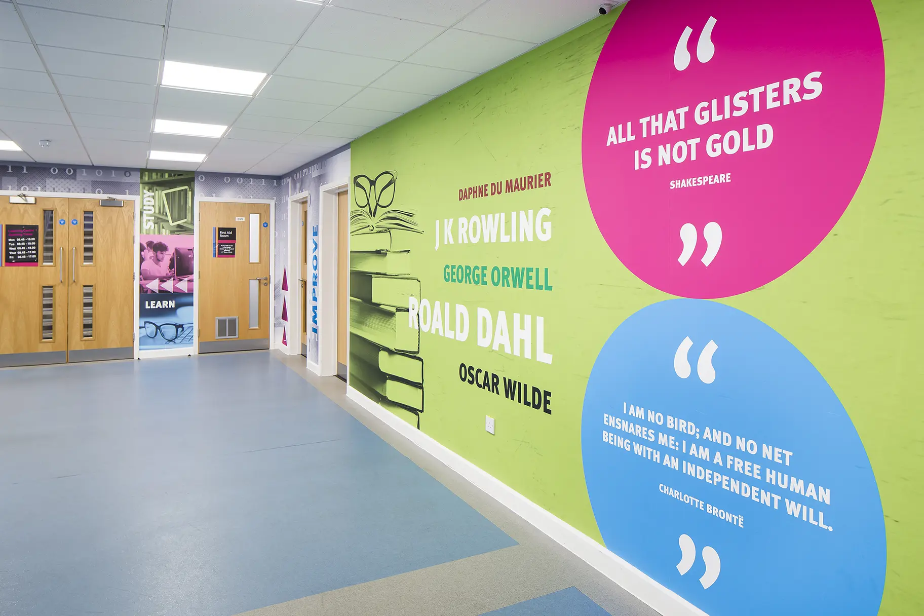 Stanmore College Inspirational large format wall art