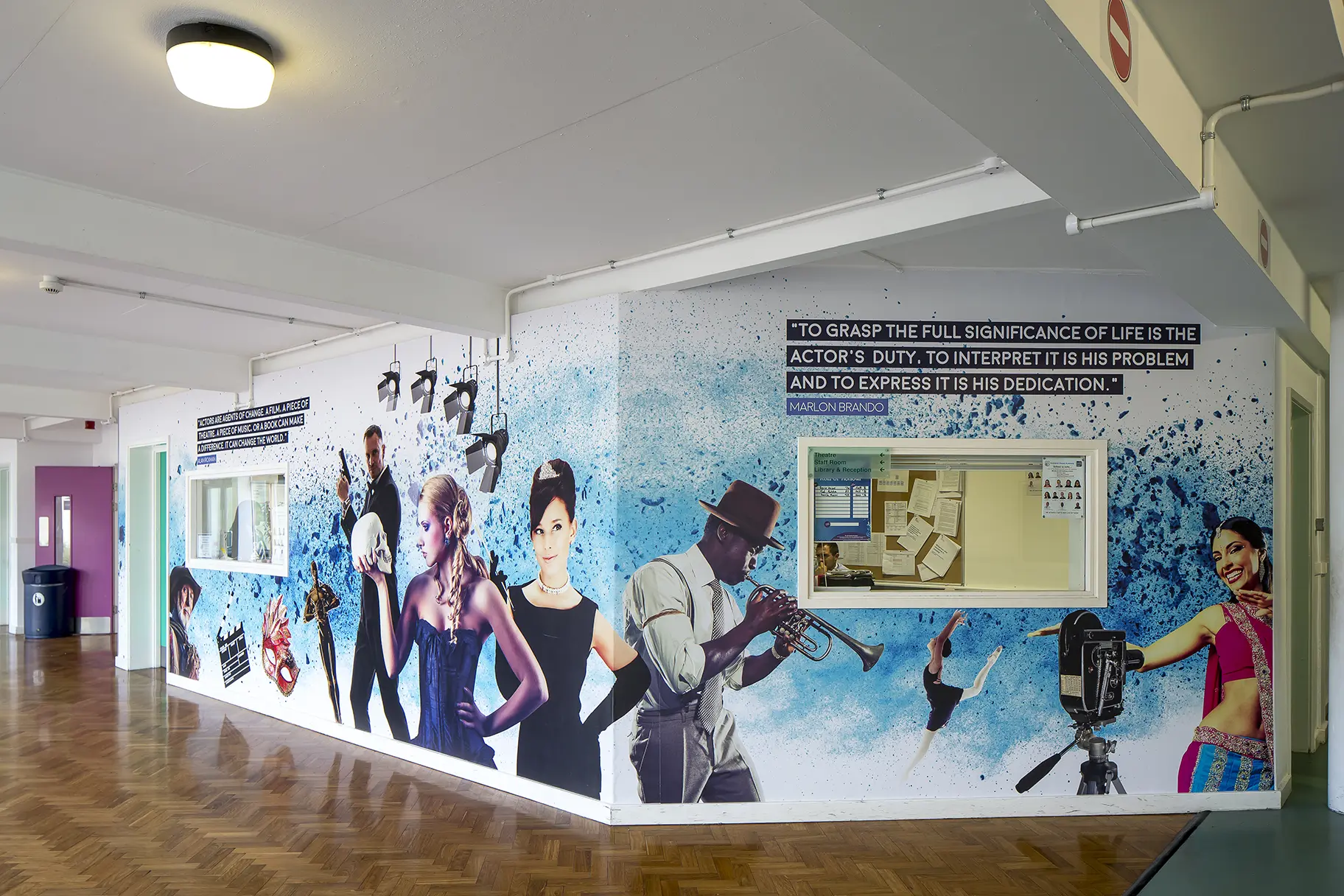 Brampton Manor Academy School bespoke subject zoned Wall Art